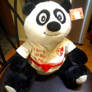 Valentine Kung Fu Panda Fiesta Plush 10" I get a kick out of you